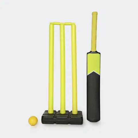 Anko Plastic Cricket Set - Size 6 Yellow- 4 Blue