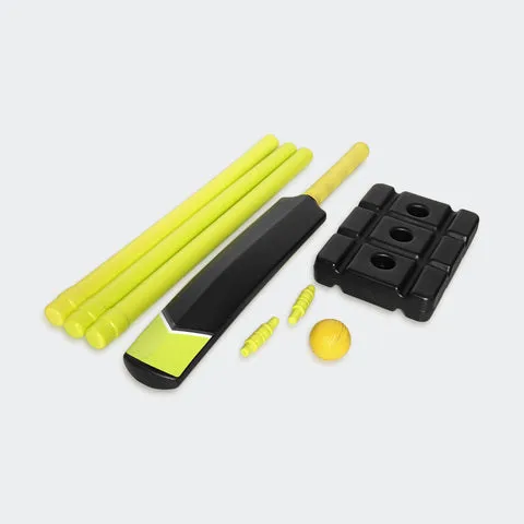 Anko Plastic Cricket Set - Size 6 Yellow- 4 Blue