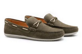 Bermuda Nubuck Braided Bit Loafers - Moss