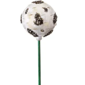 Birch Ball Ornament Stake - 2 Sizes