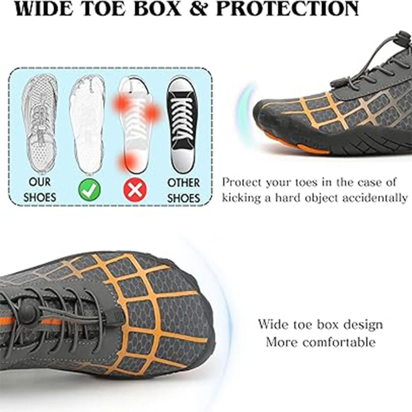 Breathable Lightweight Barefoot Hiking Shoes