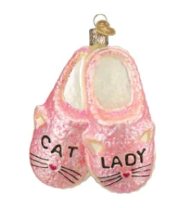 Cat Lady Slippers by Old World Christmas