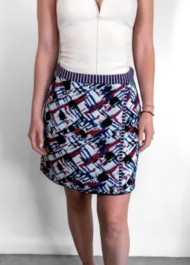 Chanel Multicolor Metallic Print Mini Skirt