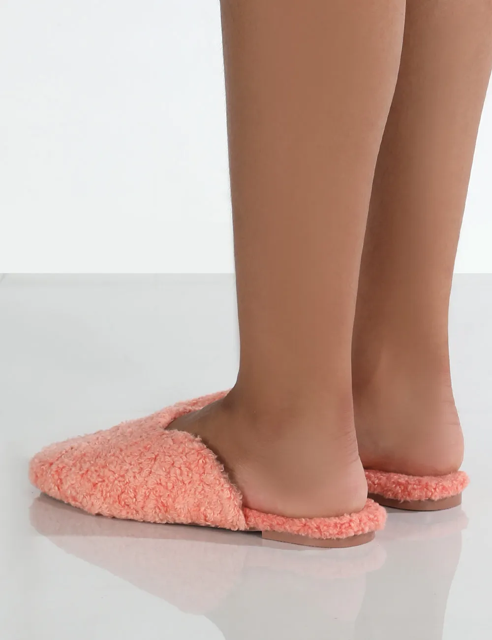 Ciao Pink Teddy Slip On Slippers