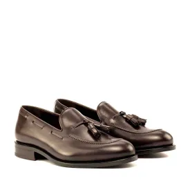 DapperFam Luciano in Dark Brown Men's Italian Leather Loafer