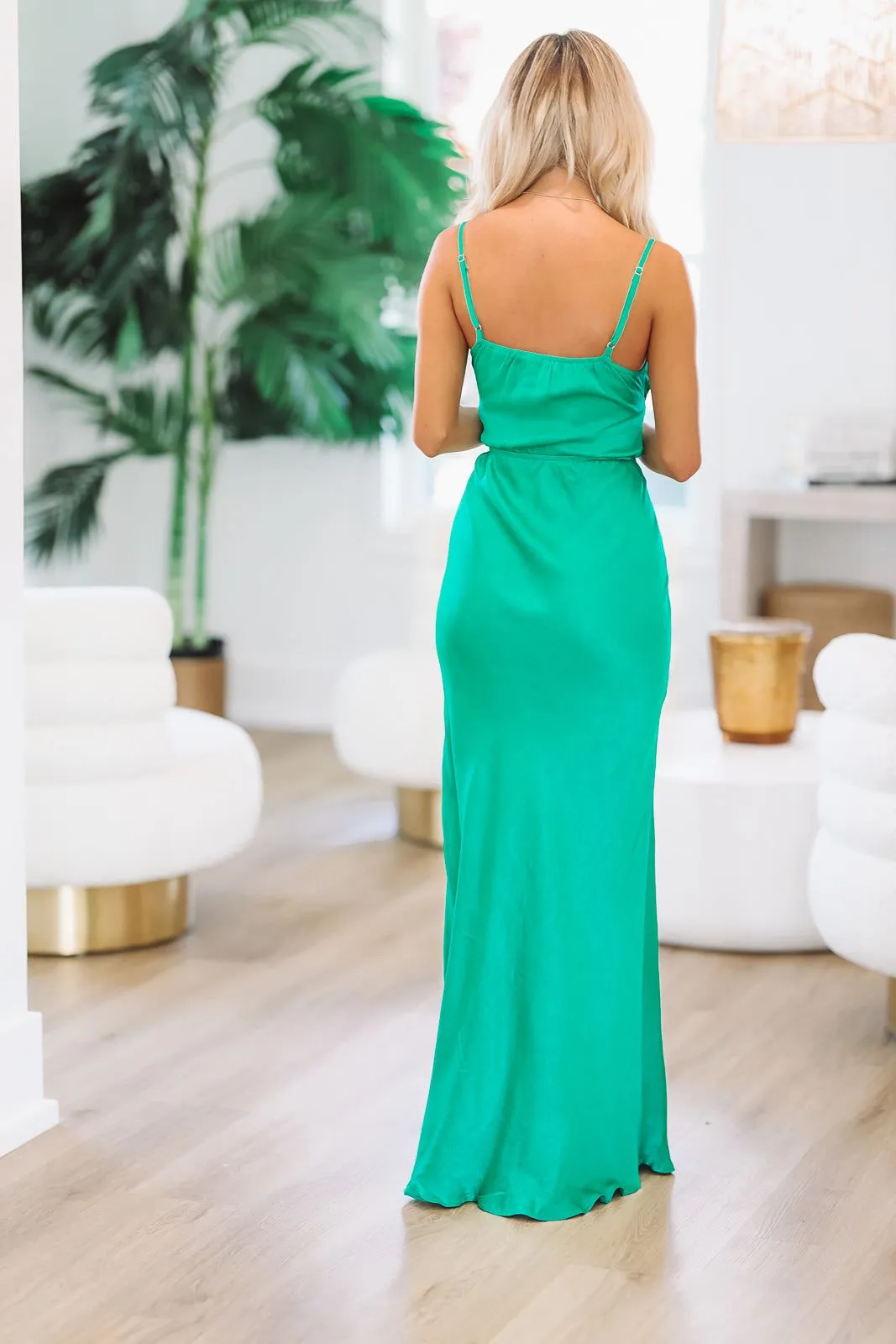 Dress It Well Maxi Gown Dress - Green