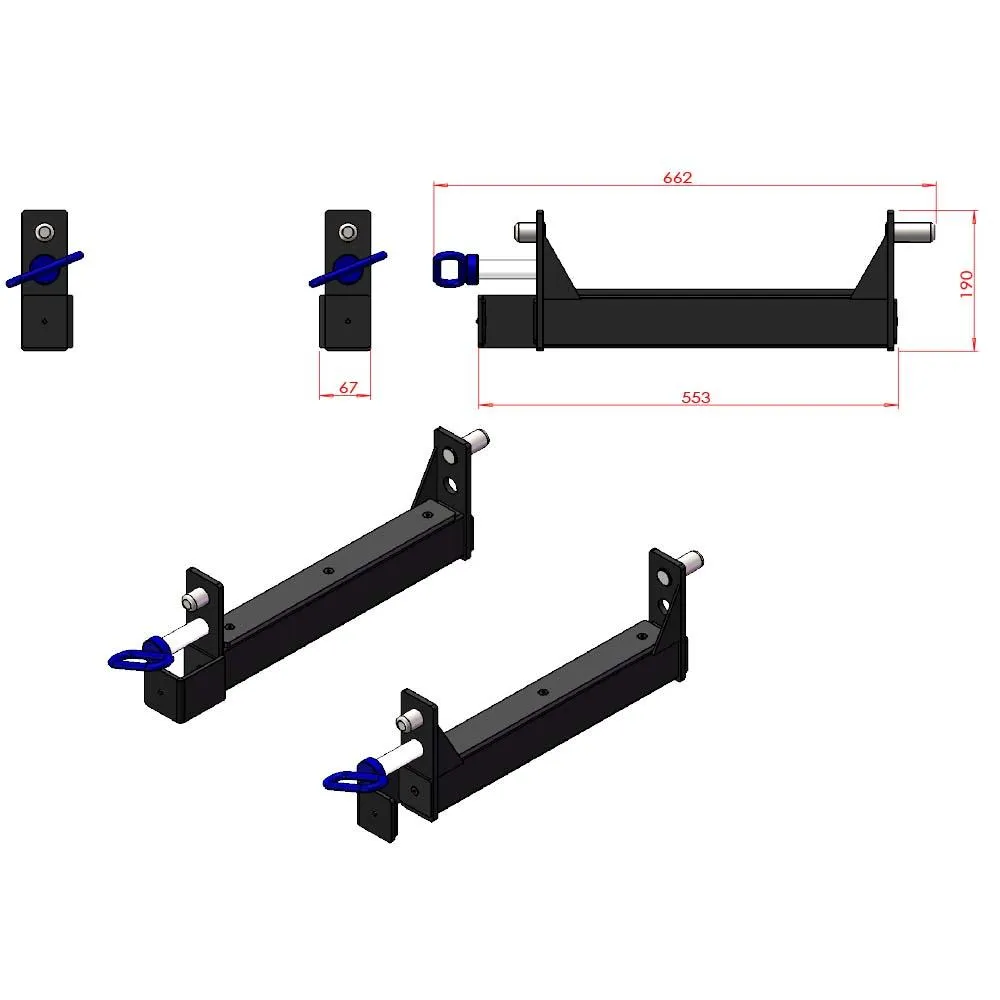 Force USA 2FT Box Safety (Pair)