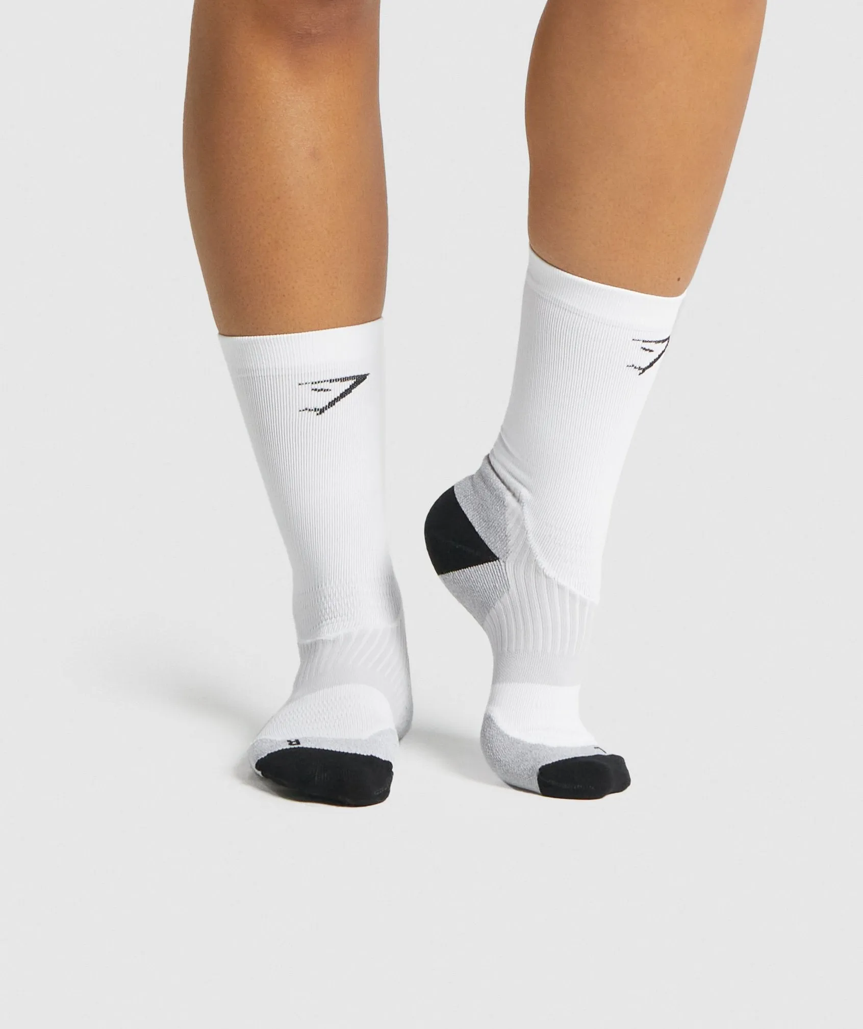 Gymshark Lightweight Running Crew Socks - White