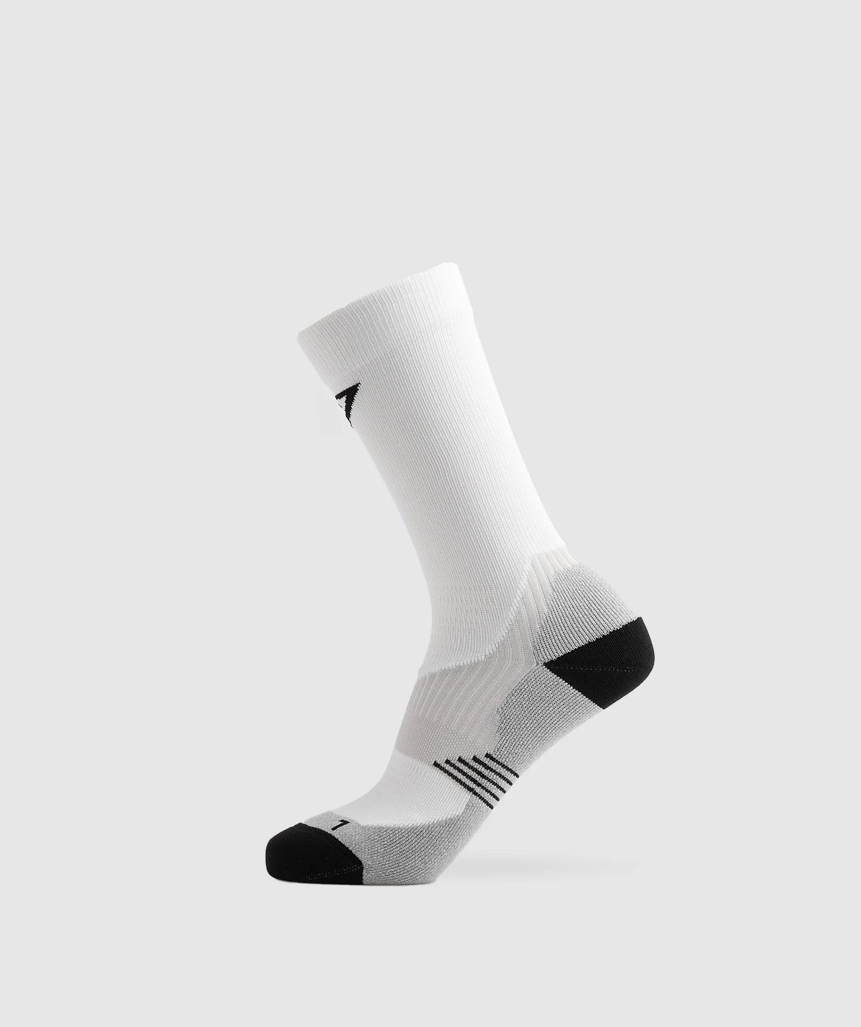 Gymshark Lightweight Running Crew Socks - White