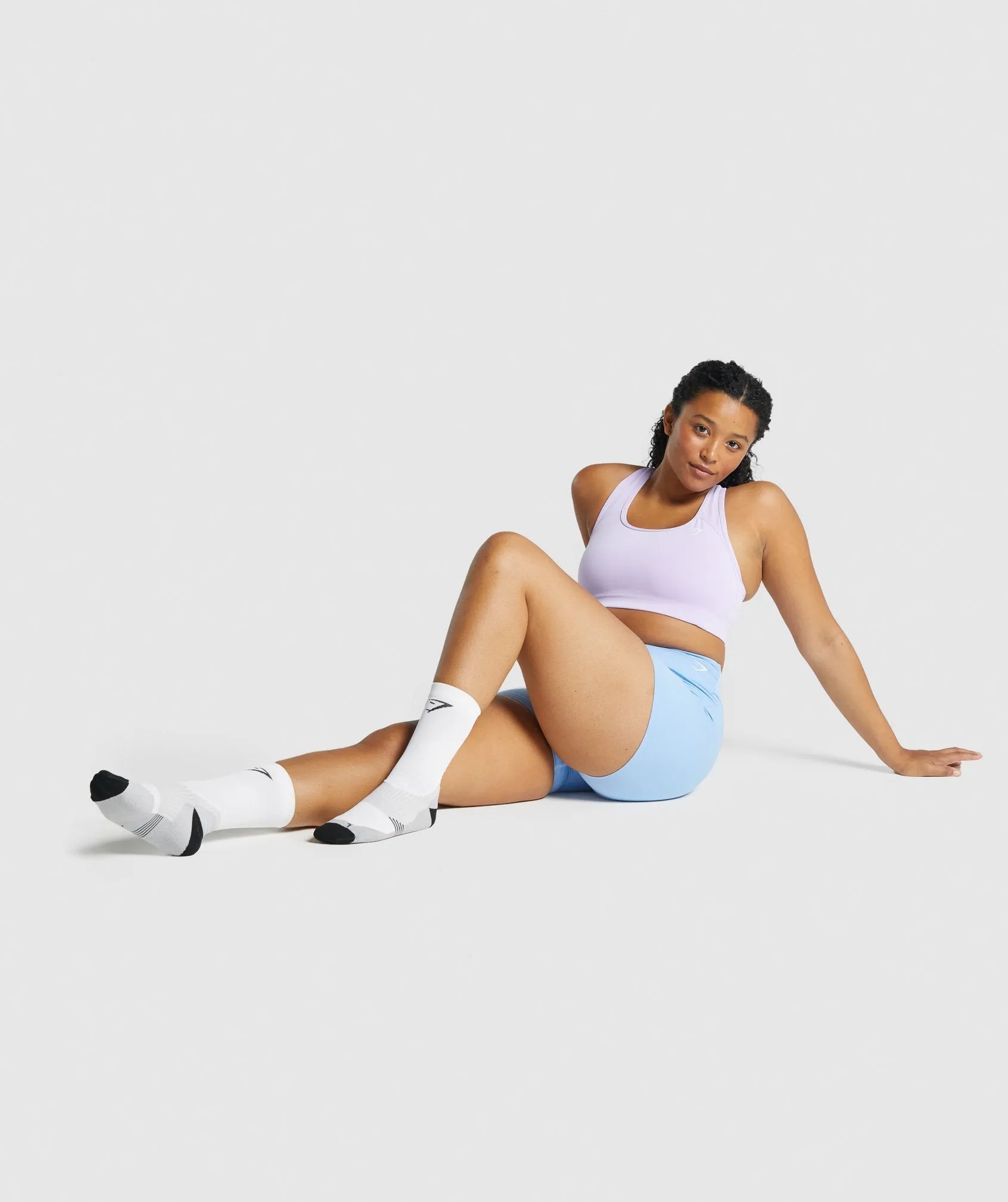 Gymshark Lightweight Running Crew Socks - White