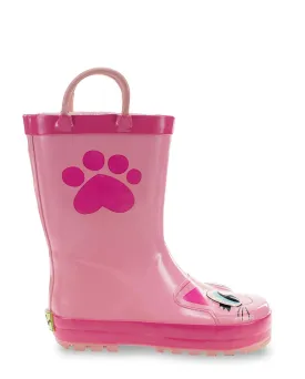 Kids Khloe Cat Rain Boot - Pink