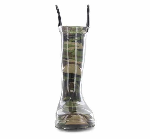 Kids Lighted Rain Boot - Camo