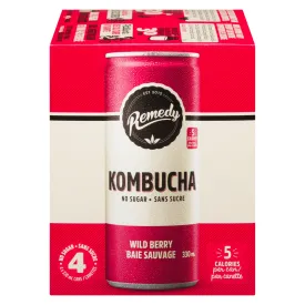 Remedy Kombucha - Wild Berry (4x330ml)