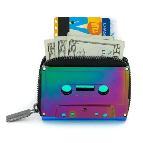 Retro Cassette Wallet: Electro Black - Fydelity