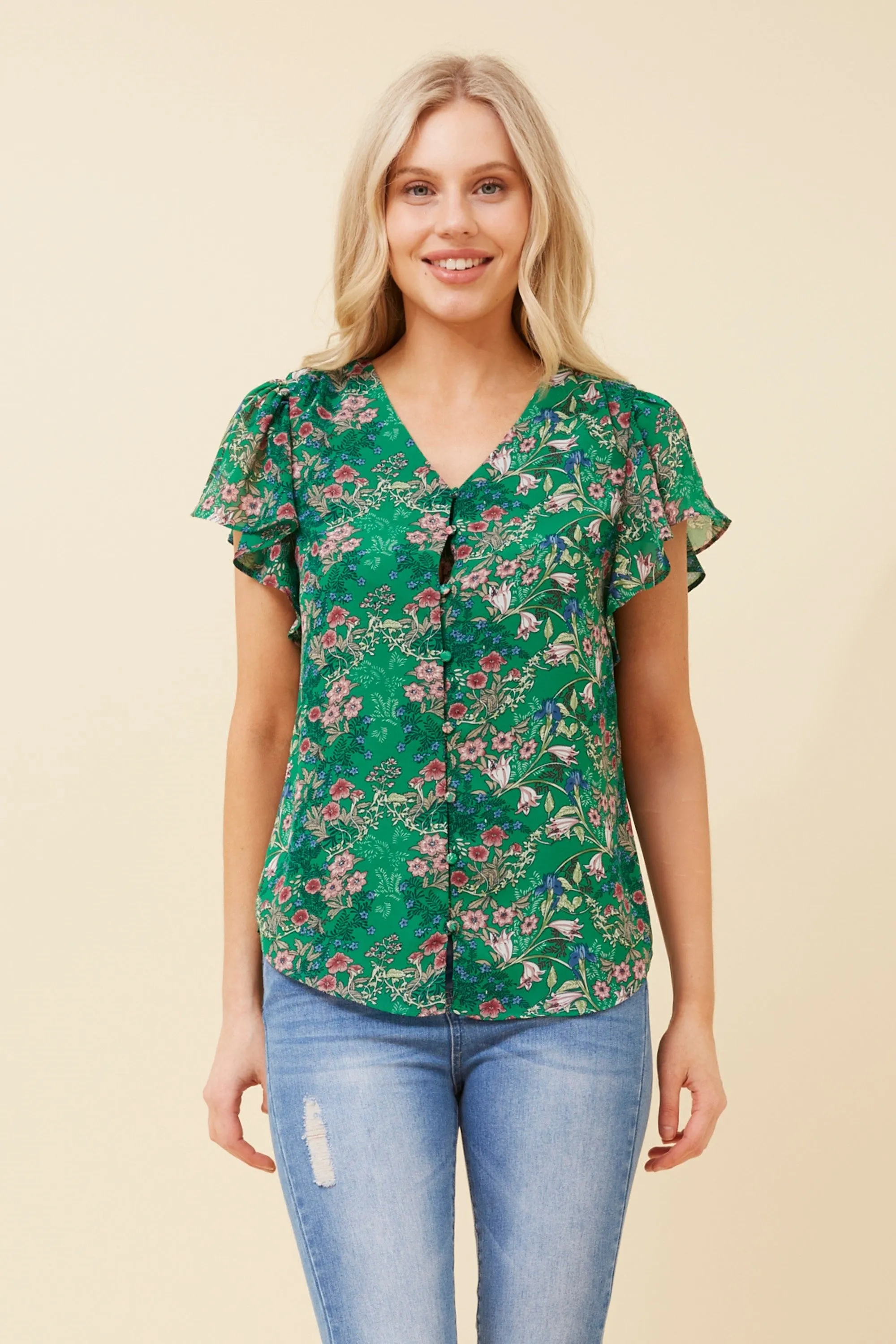 Roma Floral Top