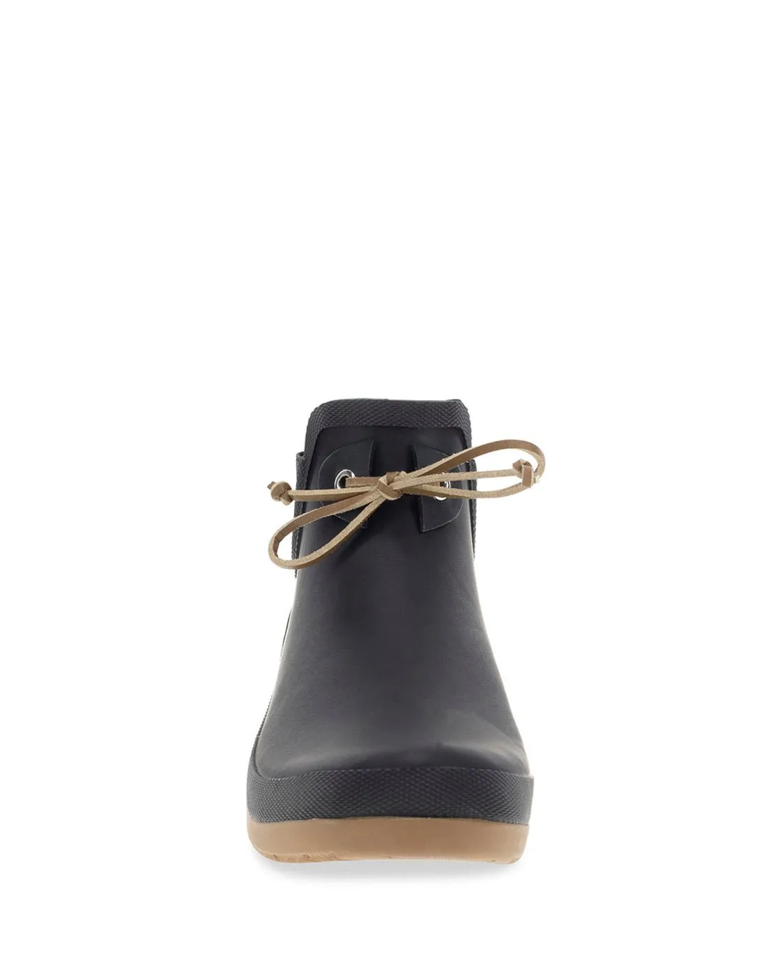 Tie Chelsea Rain Boot - Black