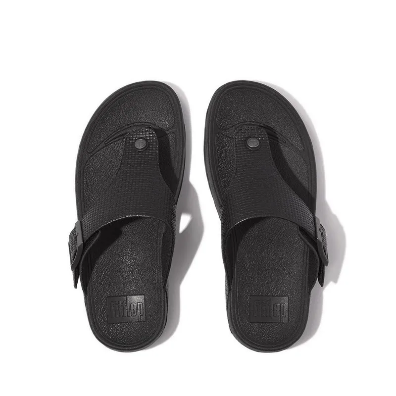 Trakk II Buckle Weave Leather Toe-Thongs