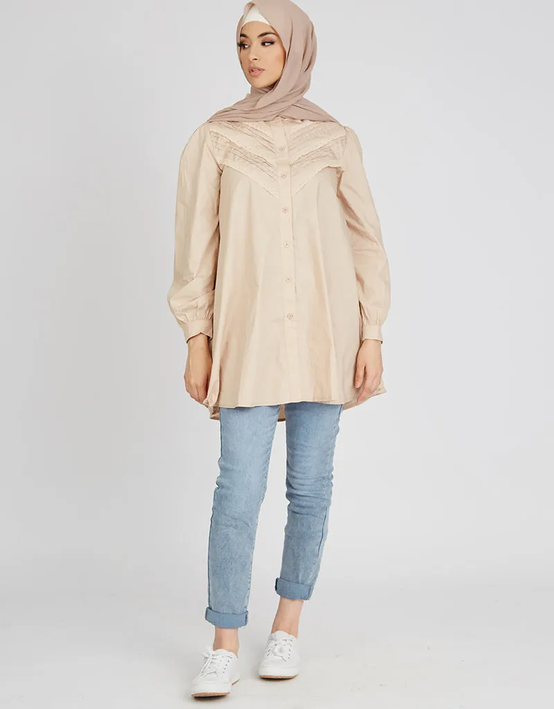 Veronica Lace Trim Shirt