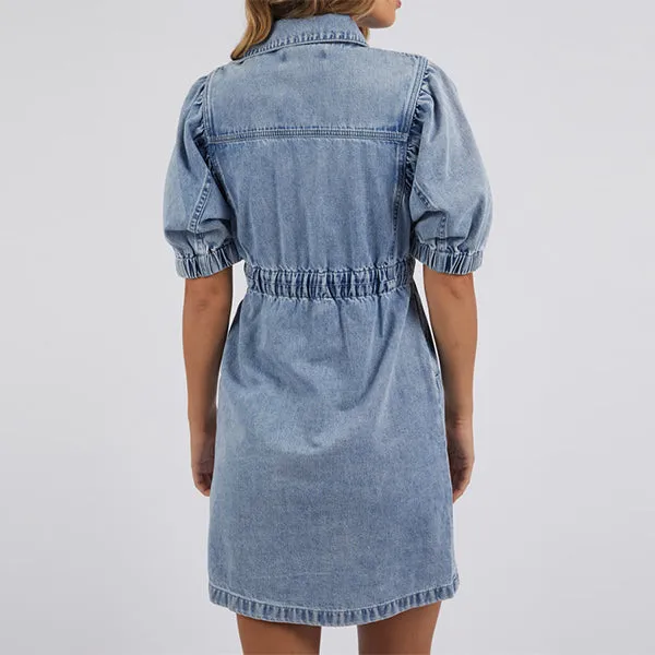 Vivian Dress - Washed Blue